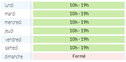 Hall au best sale vetement horaire